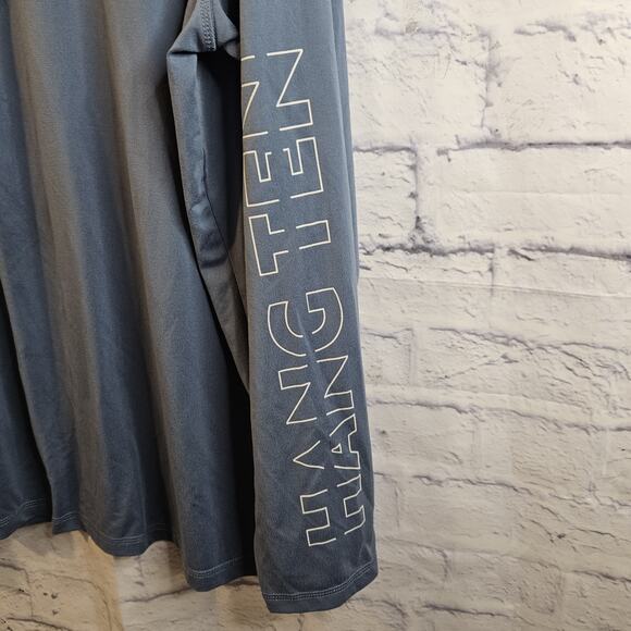 Hang Ten Men's XL UPF 50+ Long Sleeve Sun Protection Blue Shirt Top - Picture 2 of 6